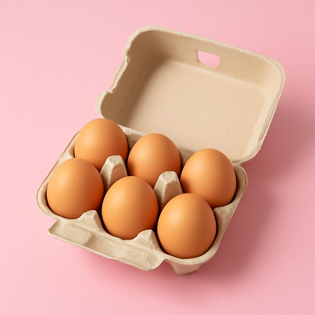 Organic free range eggs (6 per pack)
